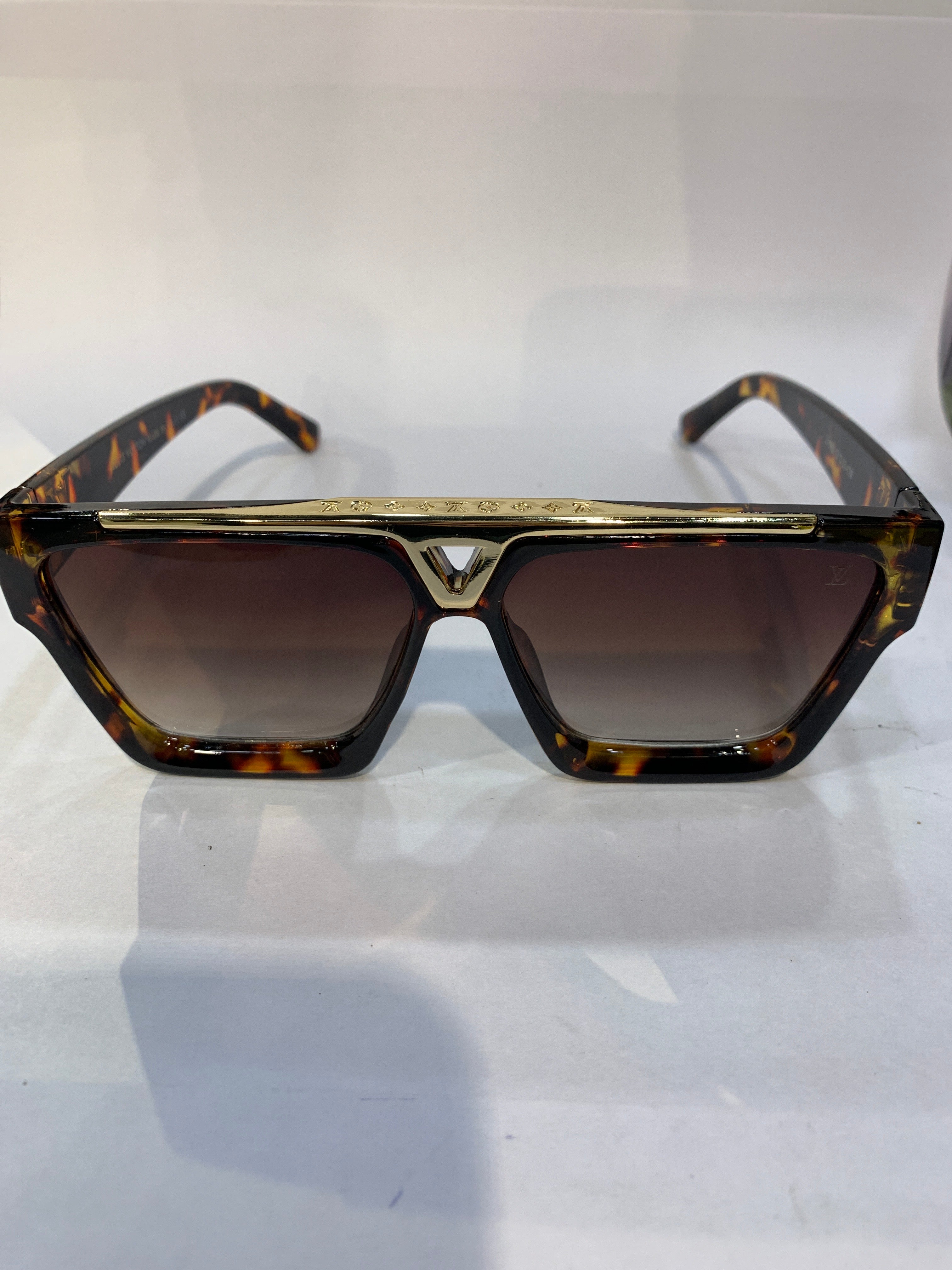 UOL Leopard Frame Brown Shade Unisex Sunglasss 21062 52 21 138
