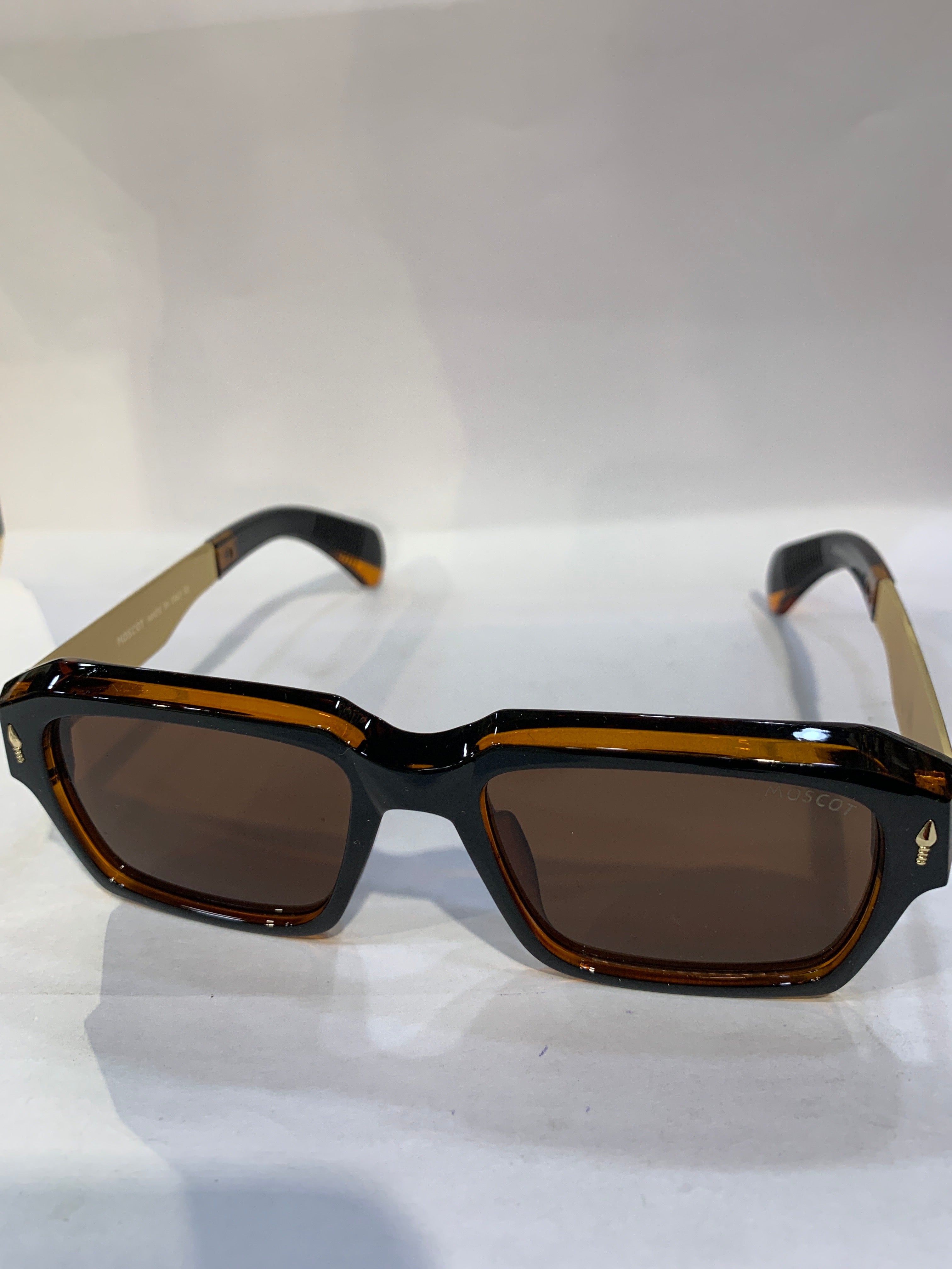 SOM Brown Golden Frame Brown Shade Unisex Sunglasss ZS98321 54 18 143CE