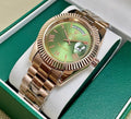 LOR Copper Chain Automatic Chrono Green Dial Men Watch 400362