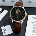 Sit Brown Black Dial Black Leather Strap Automatic Men’s Watch 989667