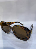 EOL Leopard Frame Brown Shade Unisex Sunglasss 6114 52 22 145