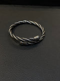 Silver Black Colour stainless steel Bracelet 987596