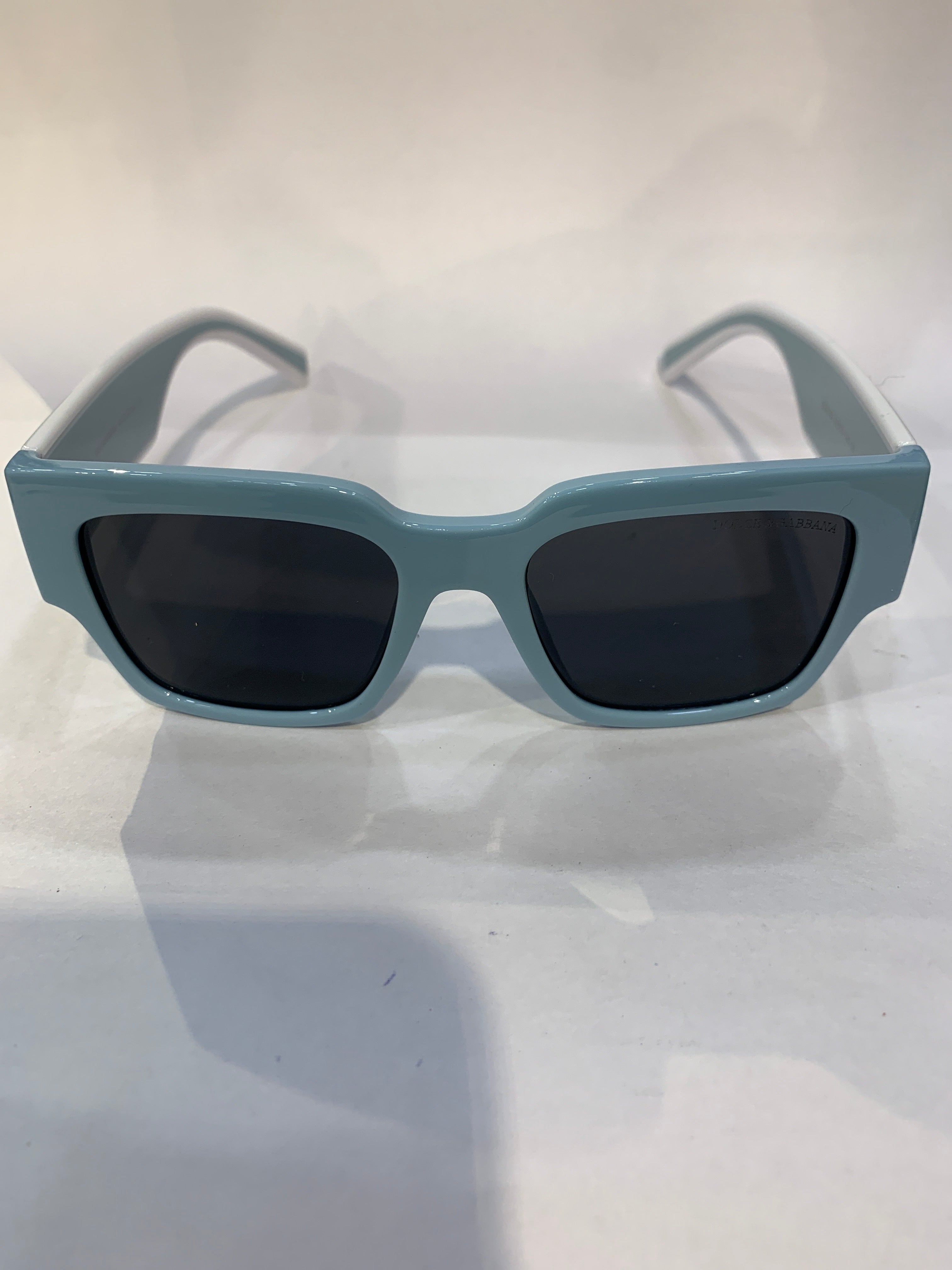 LOD Skyblue white Frame Black Shade Unisex Sunglasss DG6184 52 19 140 C6