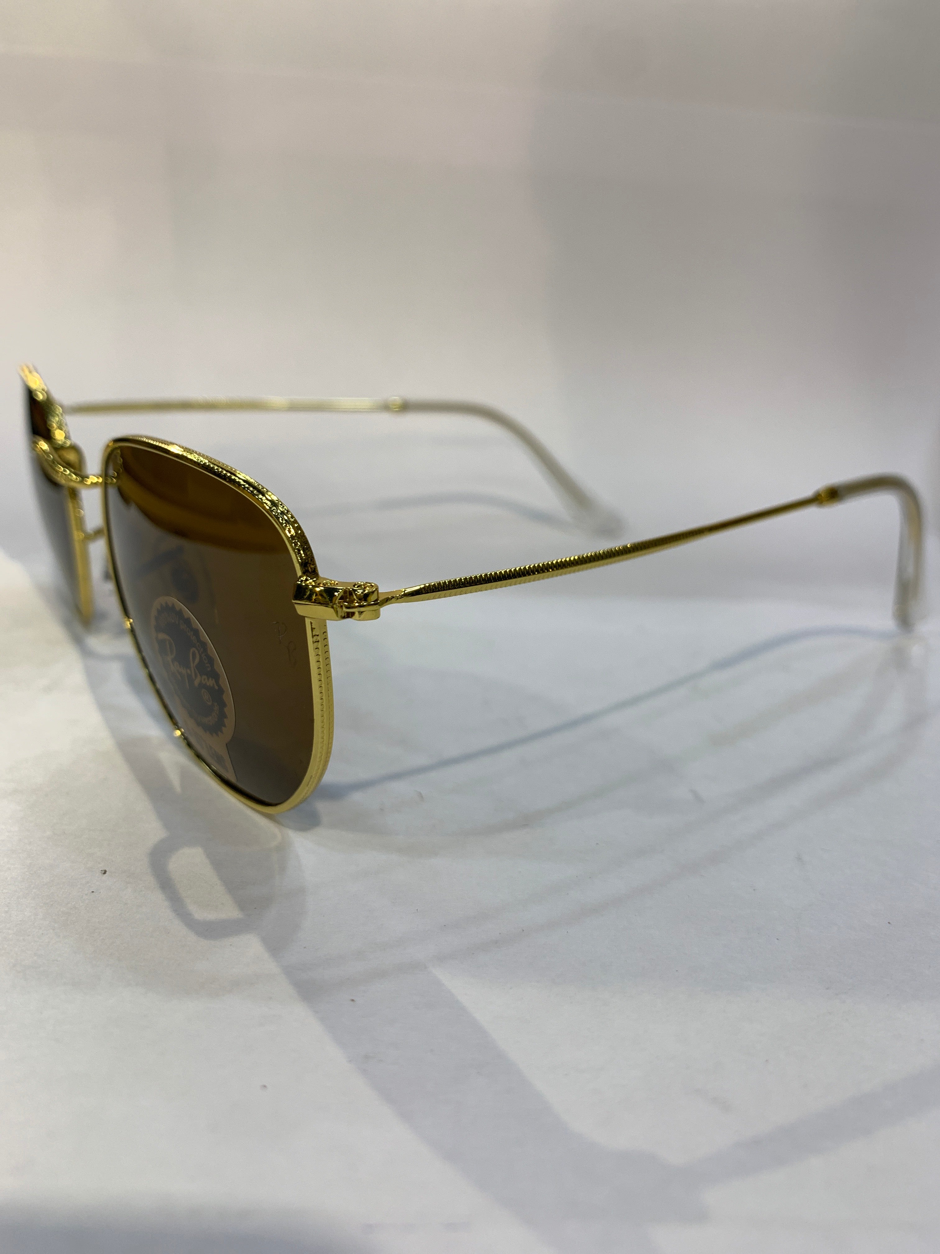 YAR Golden Frame Brown Shade Unisex Sunglasss RB 3548 62 16 125