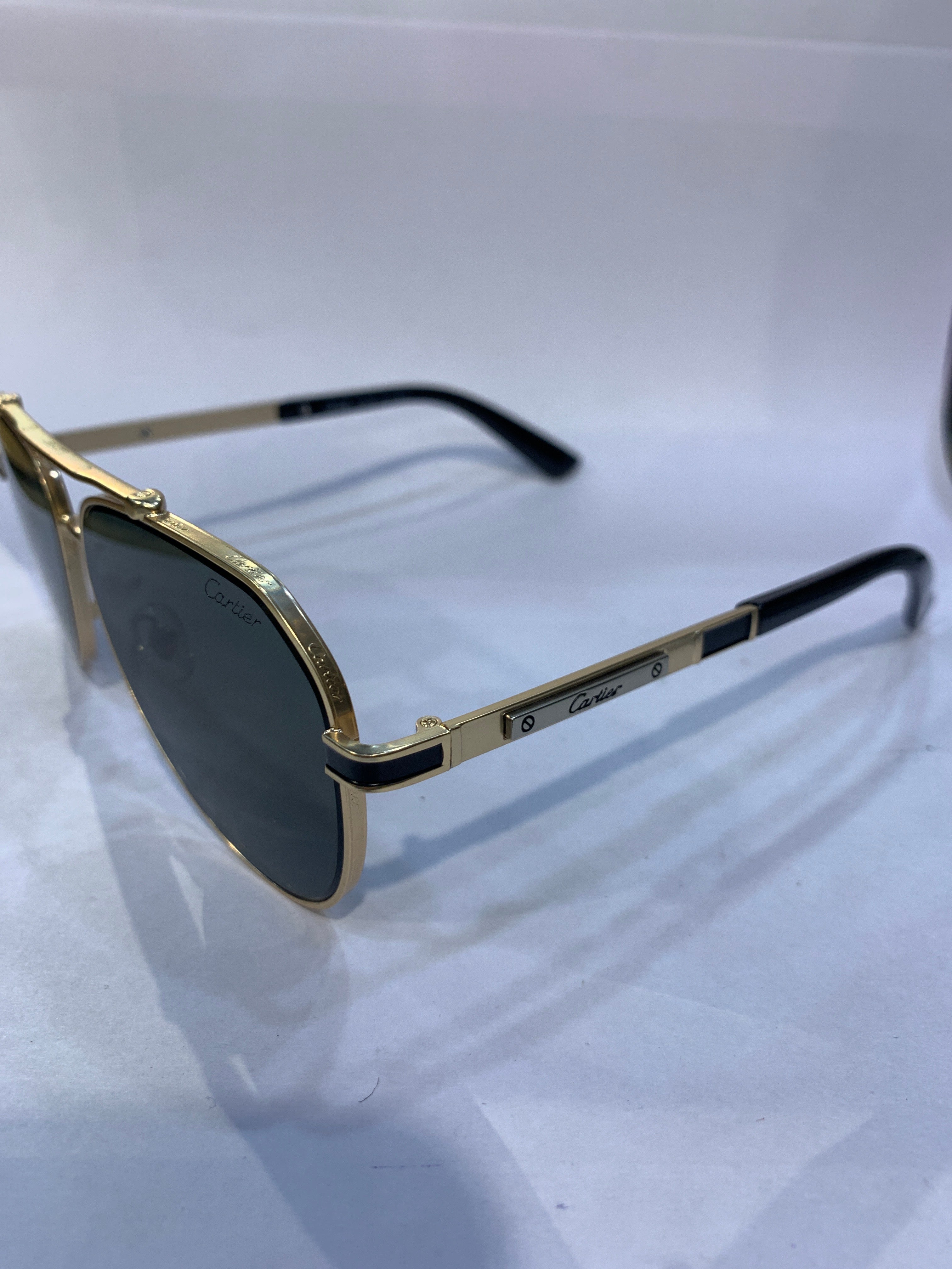RAC Golden Black Frame Black Shade Unisex Sunglasss CF58473 60 14 145