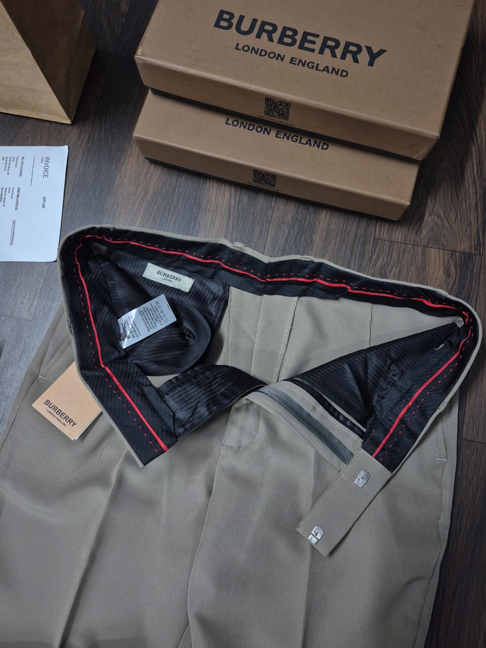 RUB BUR Brown Colour Bootcut Fit Premium Quality Imported Formal Trouser 989992