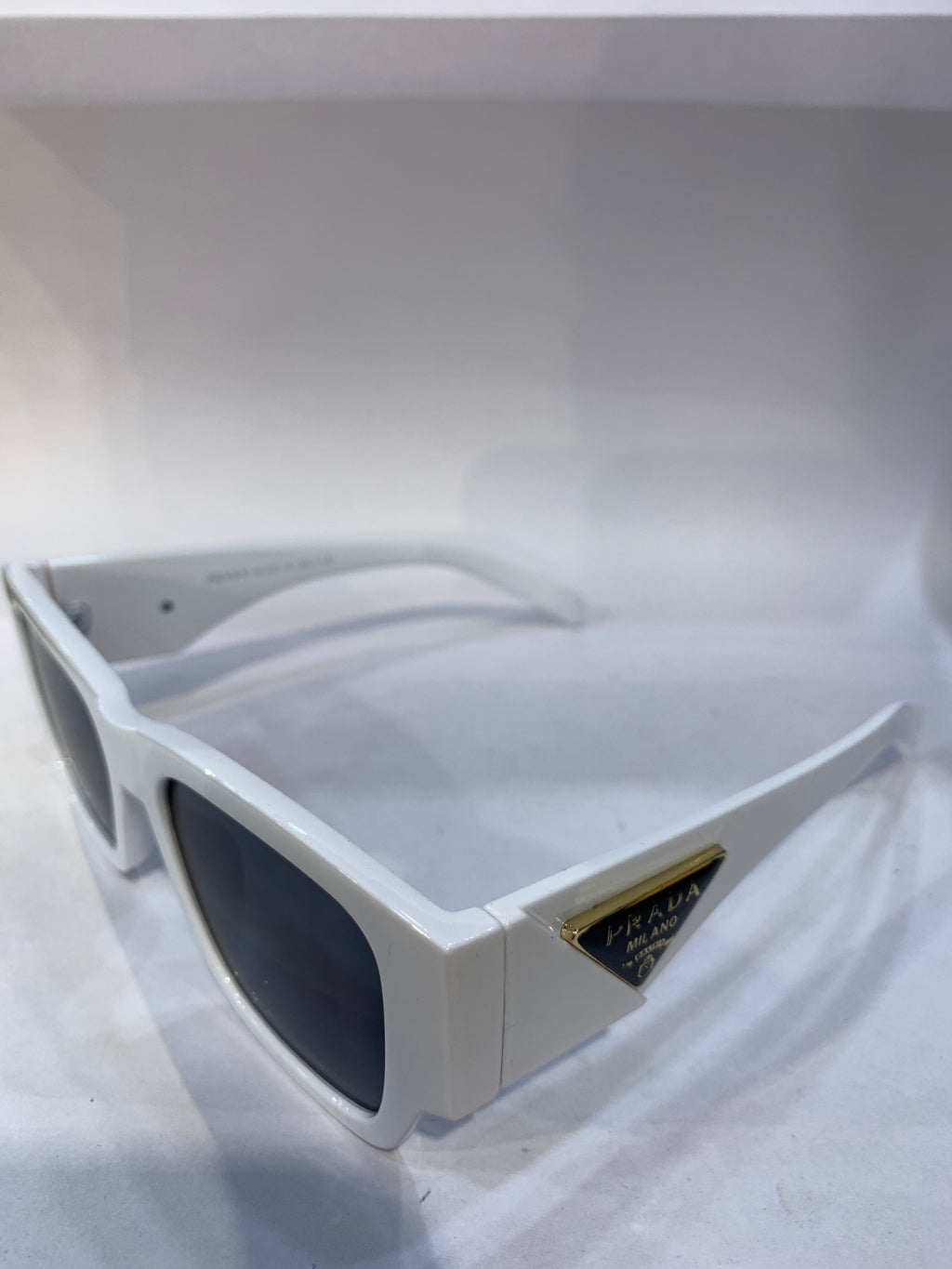 ARP White Frame black Shade Unisex Sunglasss 6092 53 21 145