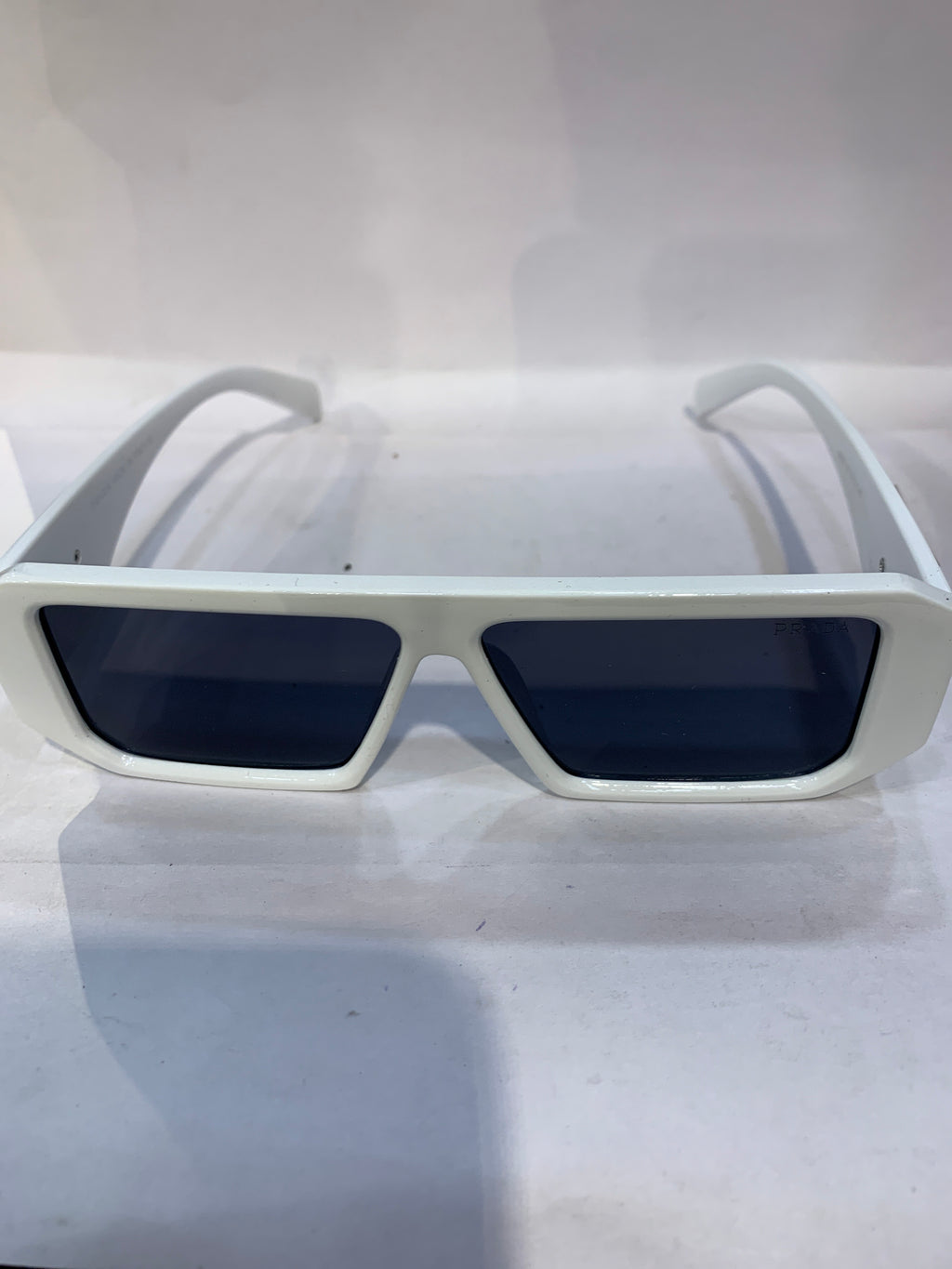 ARP White Frame Black Shade Unisex Sunglasss 6082 57 12 145