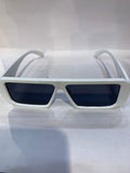 ARP White Frame Black Shade Unisex Sunglasss 6082 57 12 145