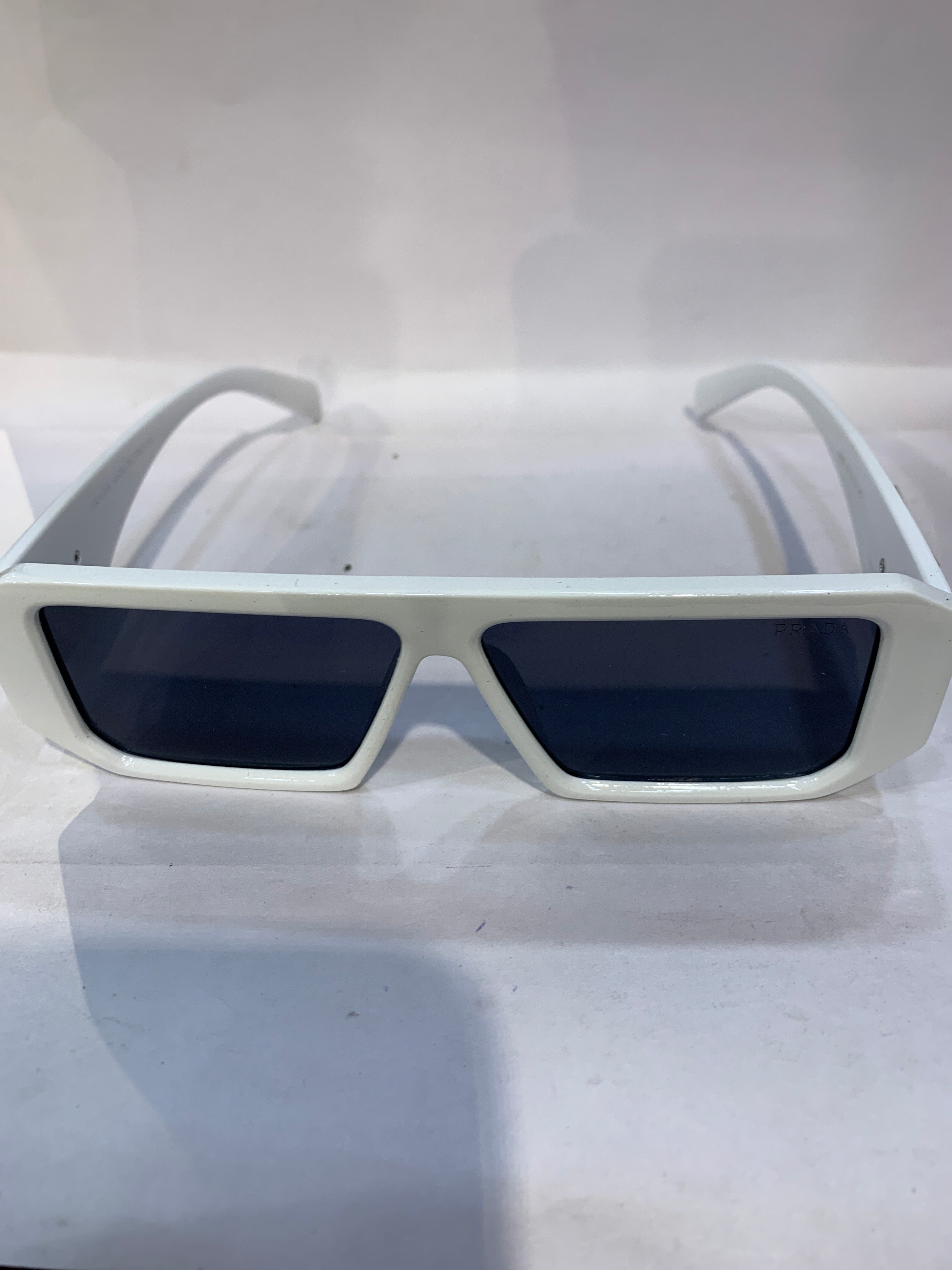 ARP White Frame Black Shade Unisex Sunglasss 6082 57 12 145
