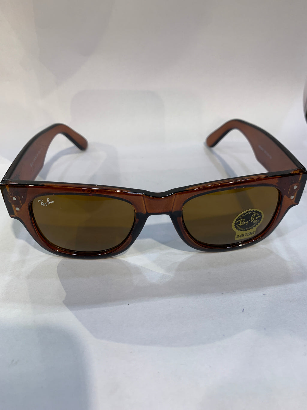YAR Transparent Brown Frame Brown Shade Unisex Sunglasss RB0840 56 19 138