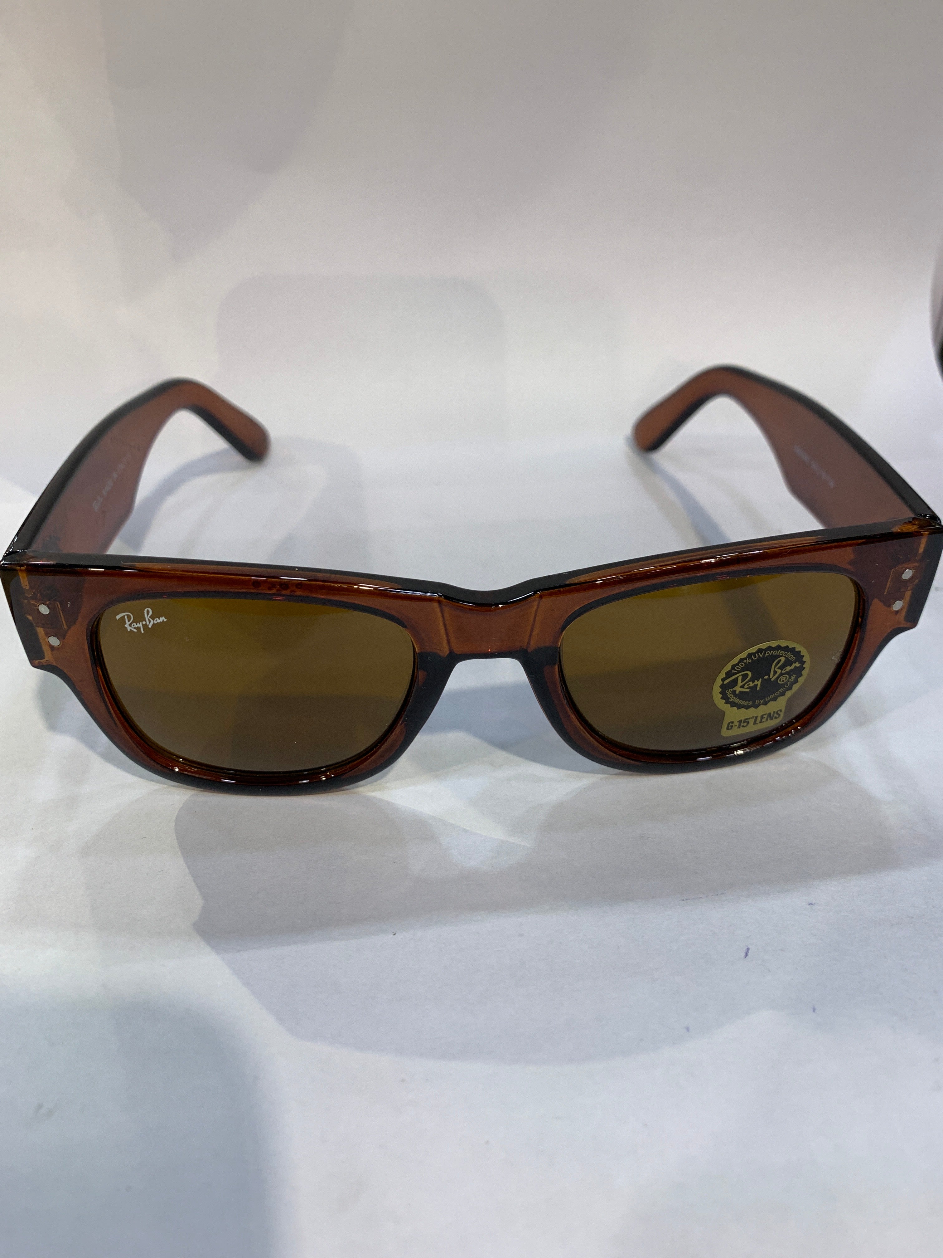 YAR Transparent Brown Frame Brown Shade Unisex Sunglasss RB0840 56 19 138