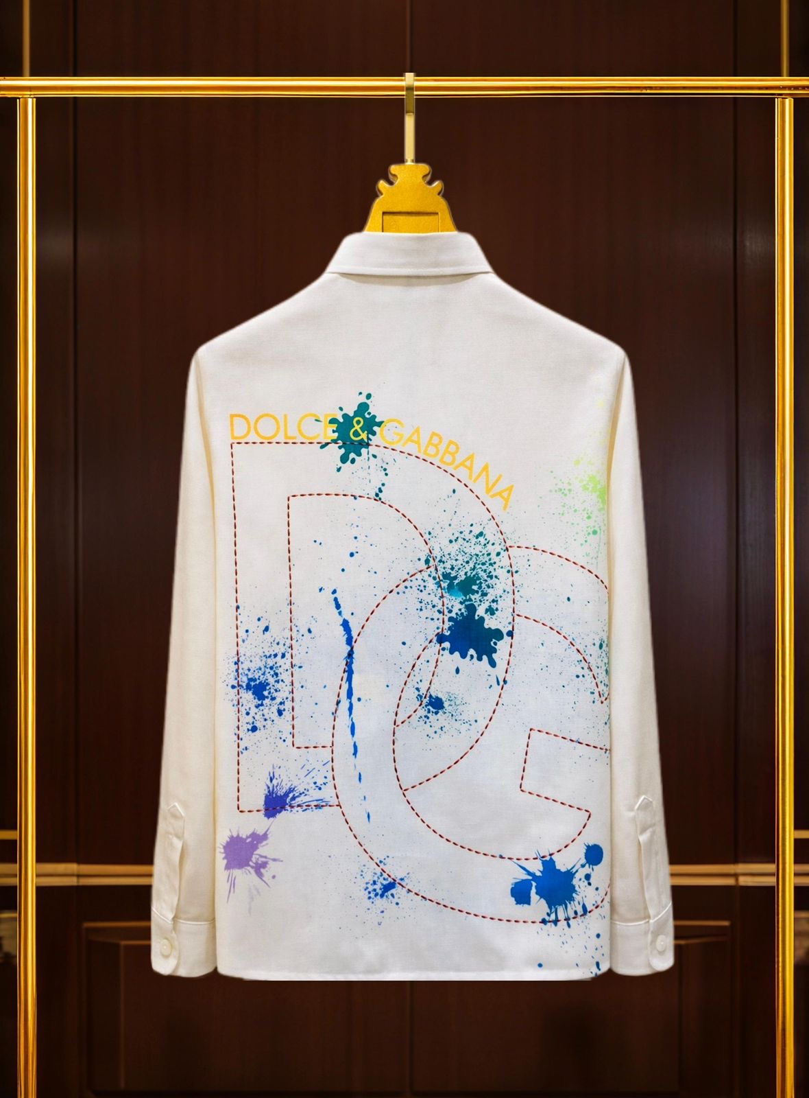 LOD DOL White Colour With Back Print Premium Quality Full Sleeve Unisex Shirt 990000
