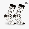 PAPA SOCKS White & Black Colour BoldCow Edition Premium Quality Full Unisex Socks 989942