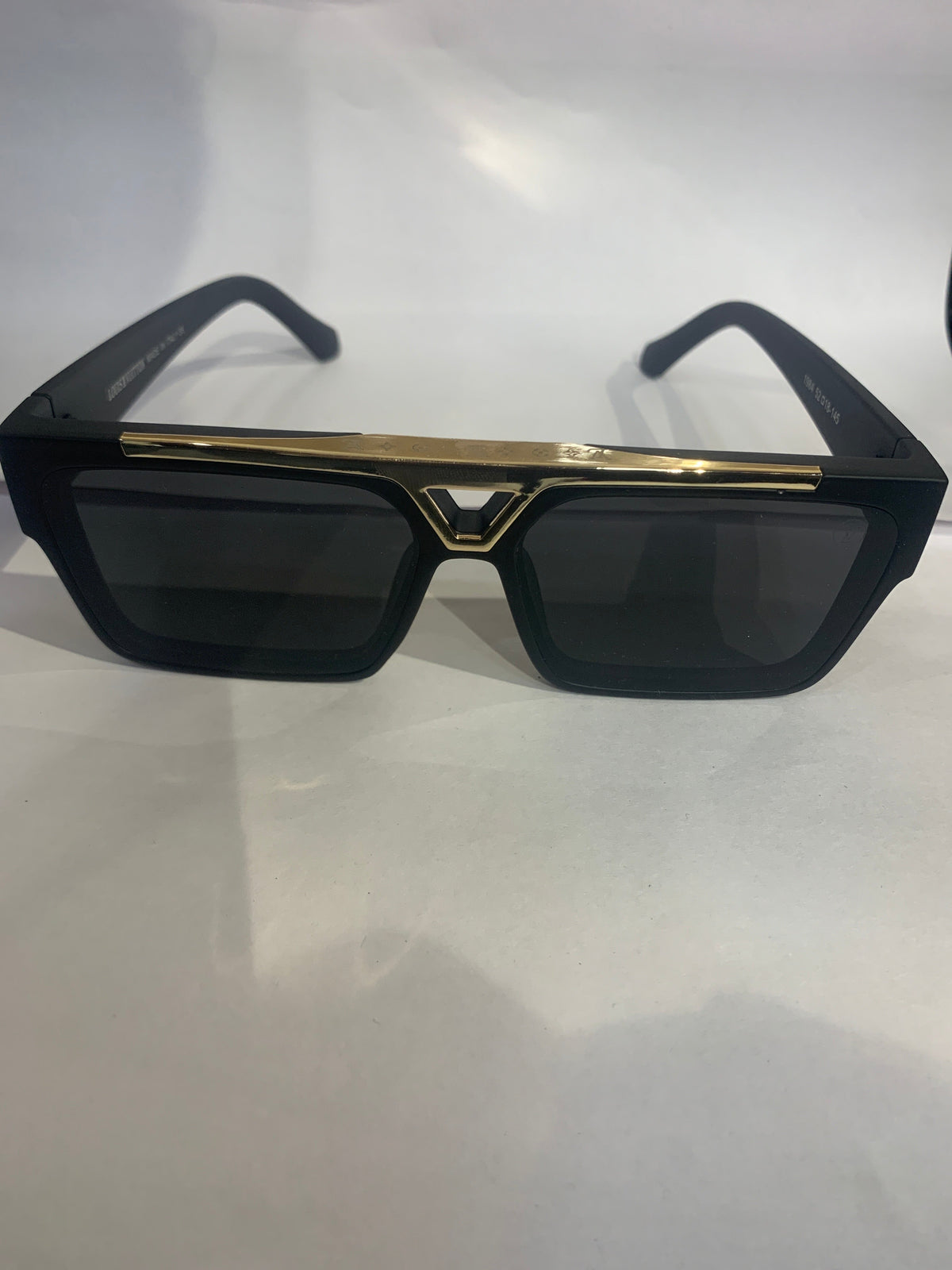 UOL Glossy Black Frame Black Shade Unisex Sunglasses ZS98360 52 18 145