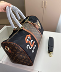 UOL LOU Brown Black Colour Premium Quality Duffle Bag 6895