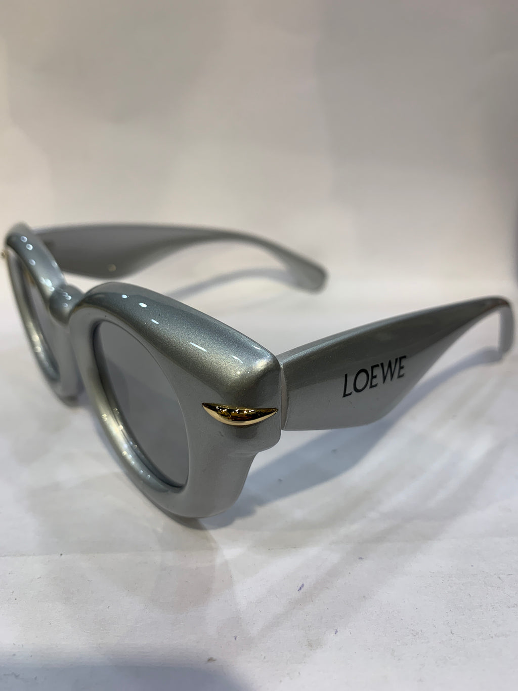 EOL Silver Frame Black  Shade Unisex Sunglasss 6232 52 18 140