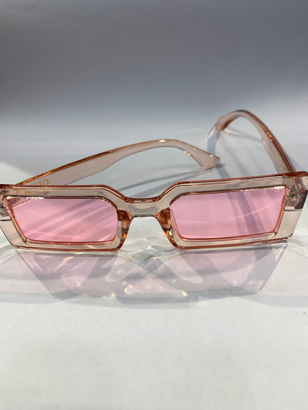 CUG Pink Transparent  Frame Pink   Shade Unisex Sunglasss Sun 003