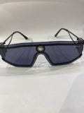 REV Black Frame Black Shade Unisex Sunglass LY-98427 52 16 142
