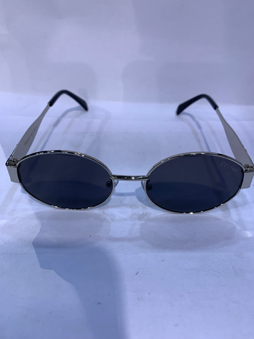 LEC Silver Frame Black Shade Unisex Sunglasss SUN 021