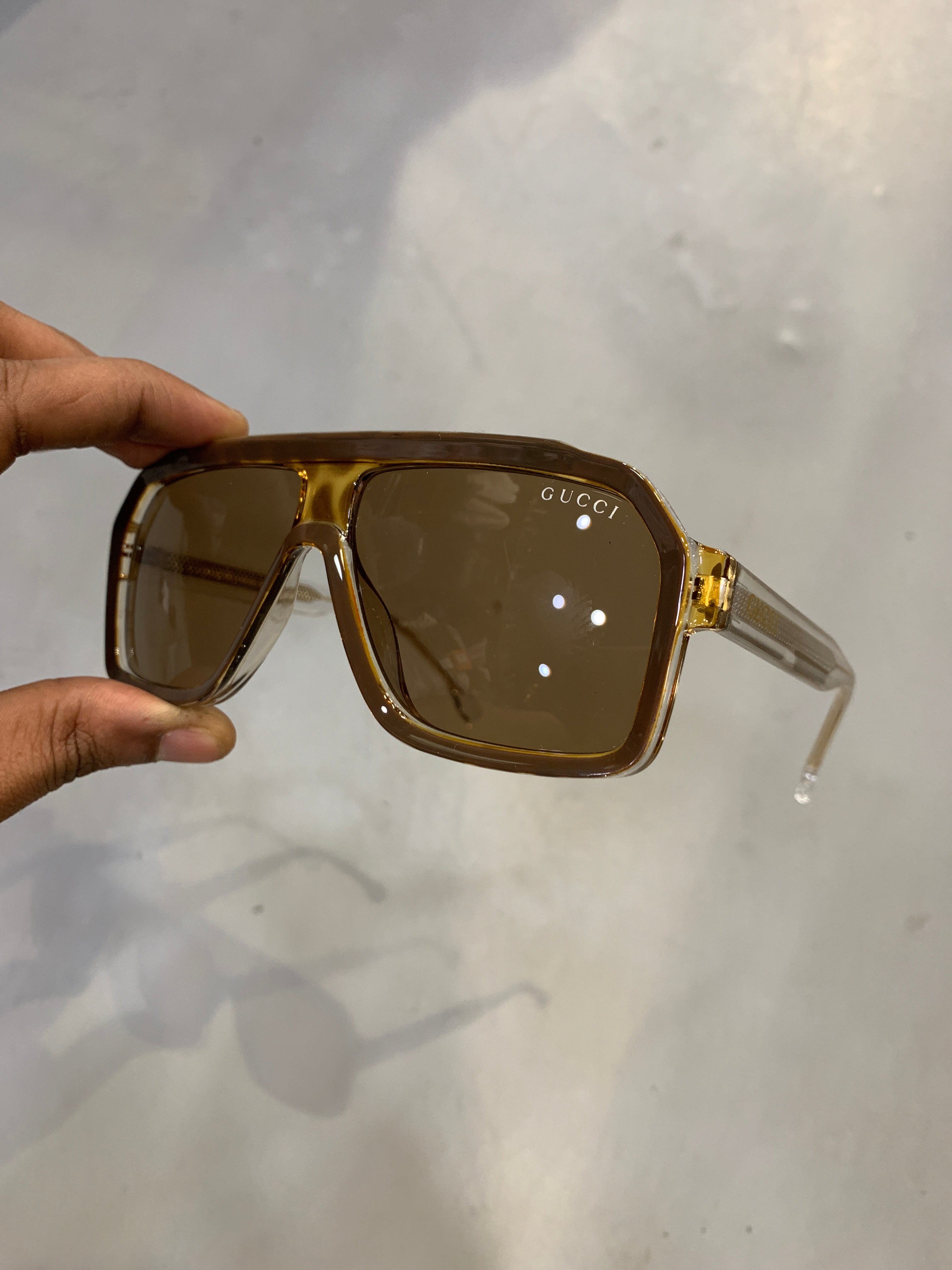 CUG Brown Frame Trancy Stick Brown Shade Unisex Sunglasss TR28015 58 17 150