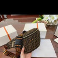 NEF FEN Brown Colour Unisex Chest Fanny Bag 988841