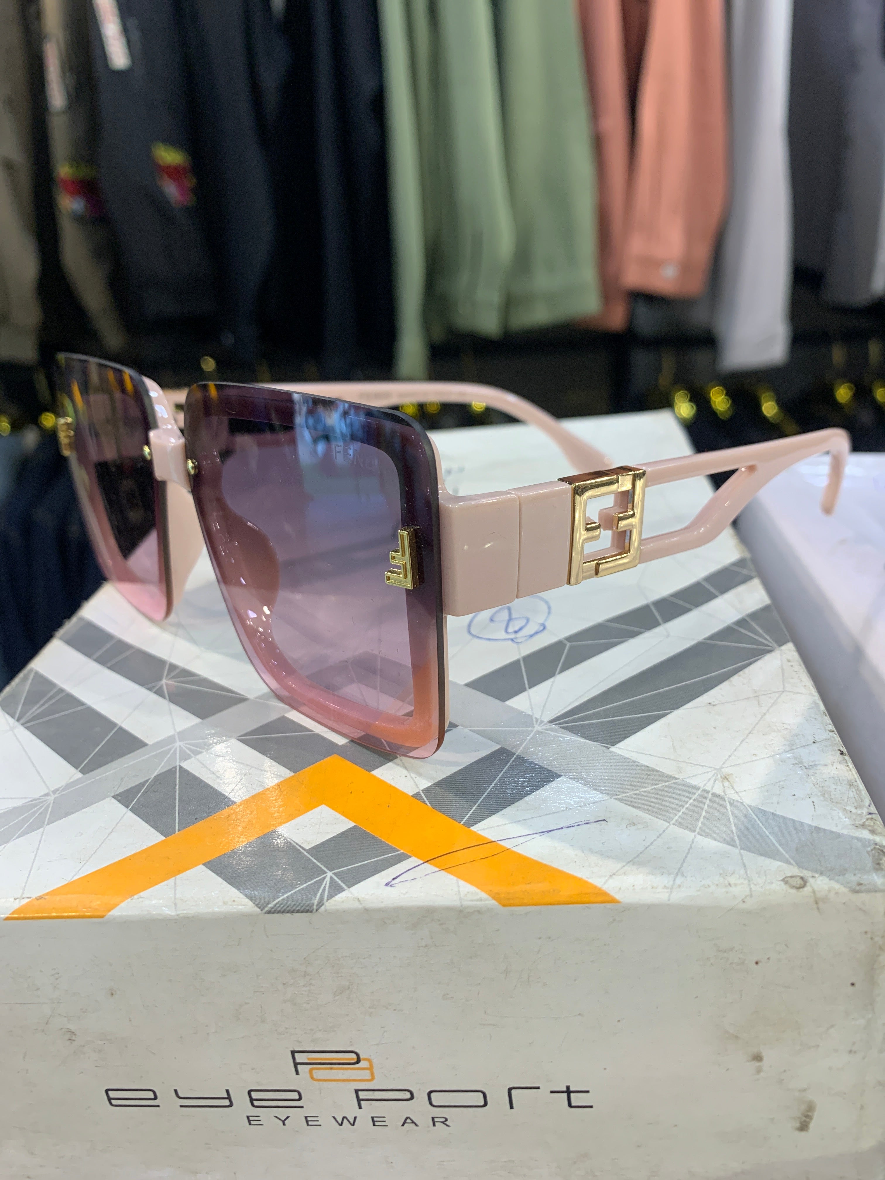 NEF Pink Frame Pink Trancy Shade Unisex Sunglasss SUN 024
