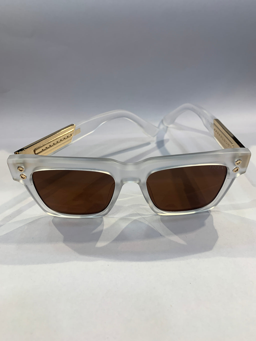 TID Transparent Frame Brown Shade Unisex Sunglasss ZS98312 56 18 145