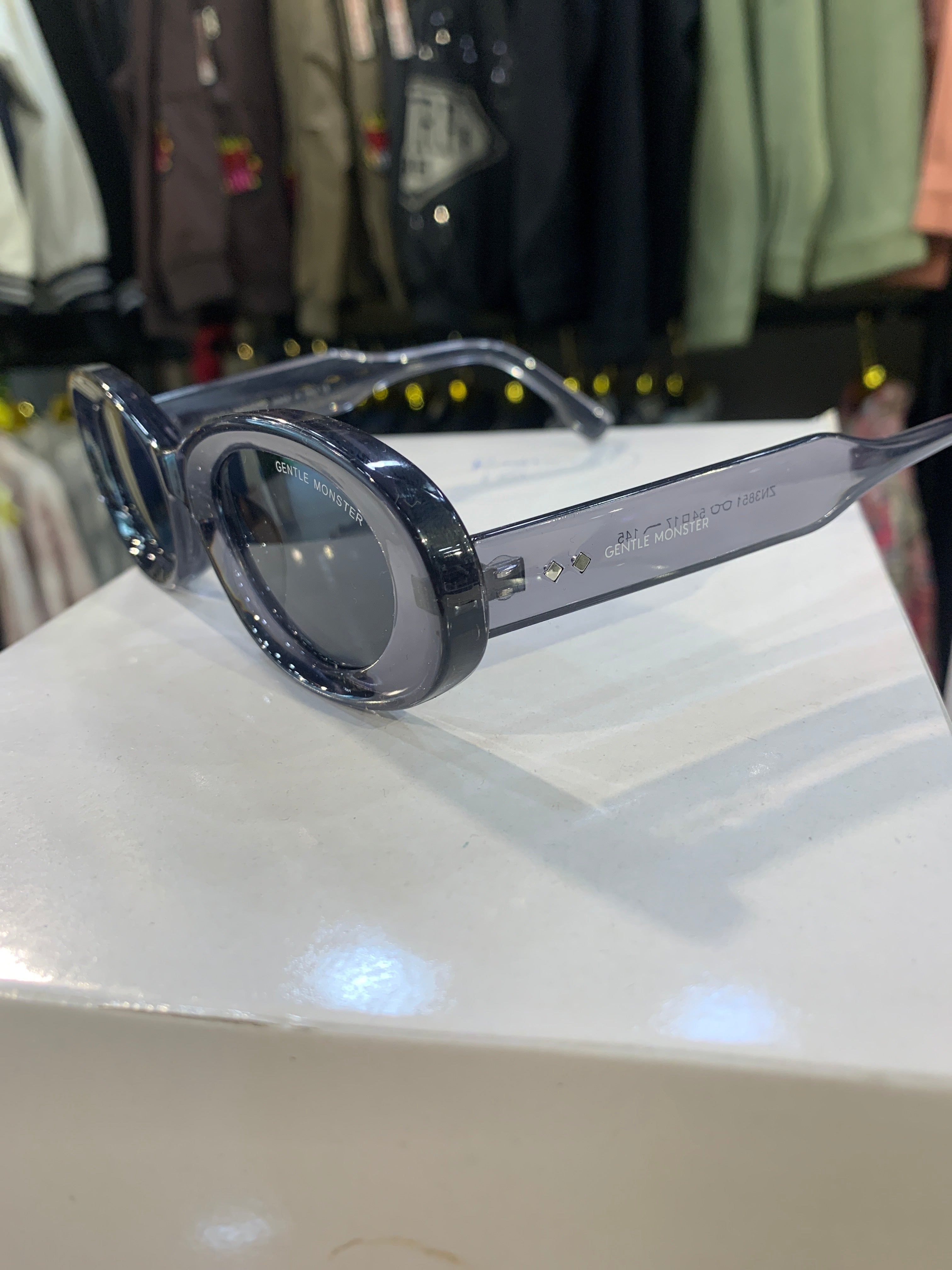 NEG Smoke Grey Frame Black Shade Unisex Sunglasss ZN3851 54 17 145