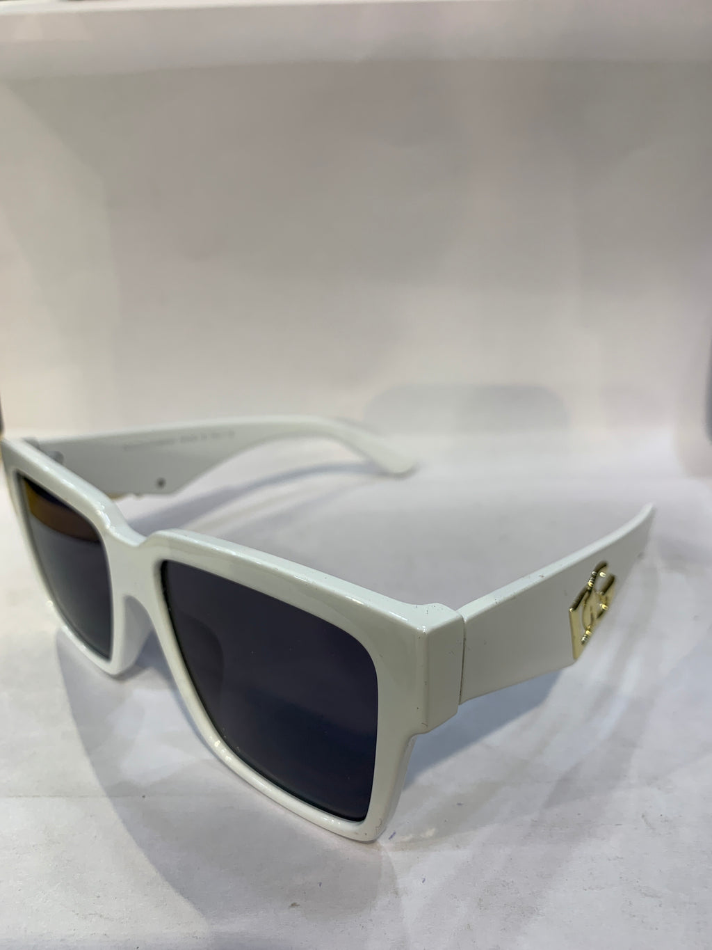 LOD White Frame Black Shade Unisex Sunglasss 6036 56 17 145