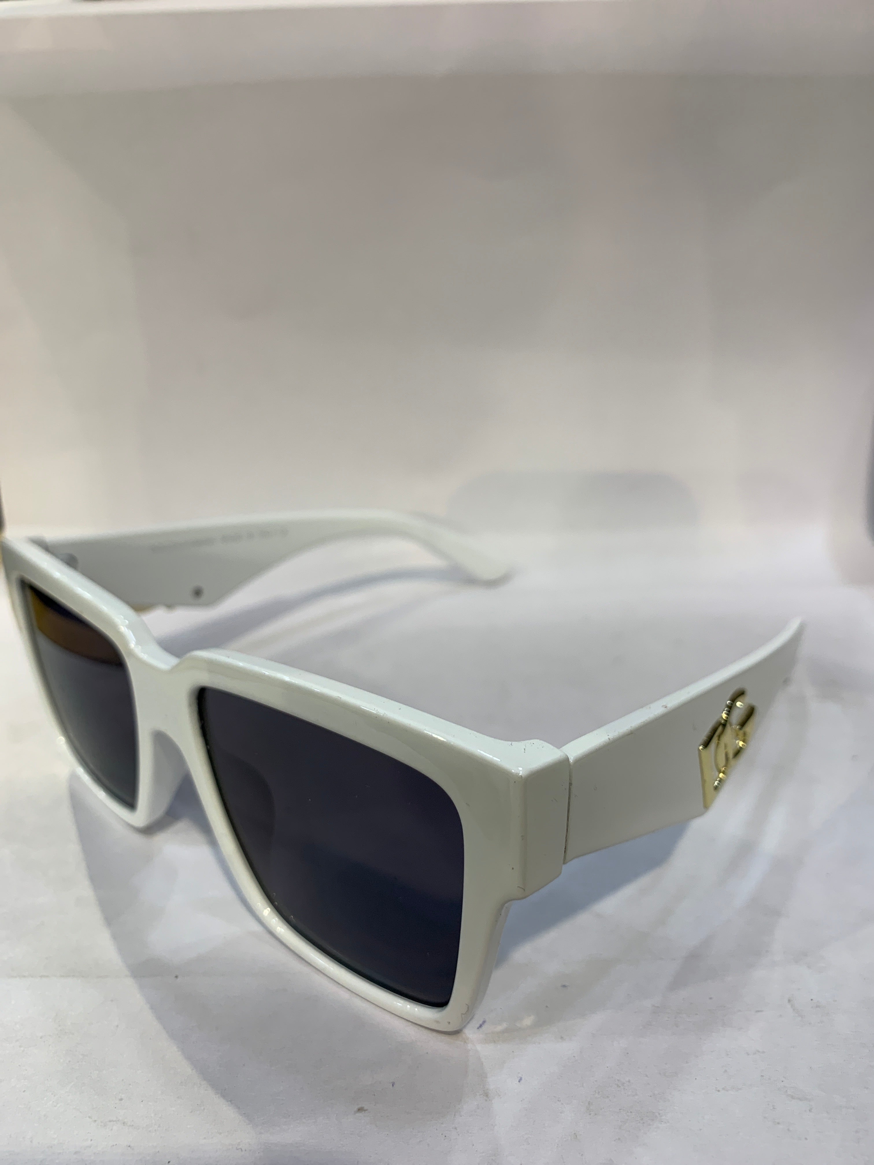 LOD White Frame Black Shade Unisex Sunglasss 6036 56 17 145