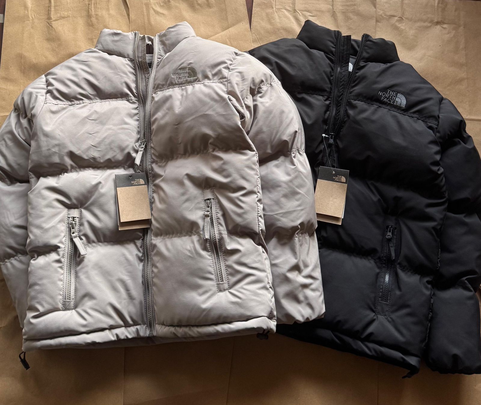 North Face Grey Colour Premium Quality Unisex Puffer Jacket 215321