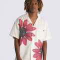 LDA Cream Colour Red Print Half Sleeve Men’s Shirt 989609