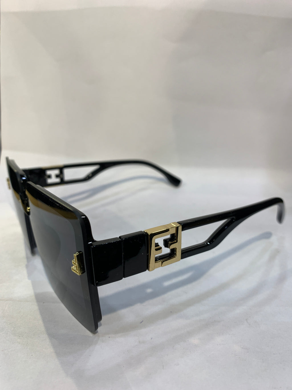 NEF Black Frame Black Shade Unisex Sunglasss SUN 014