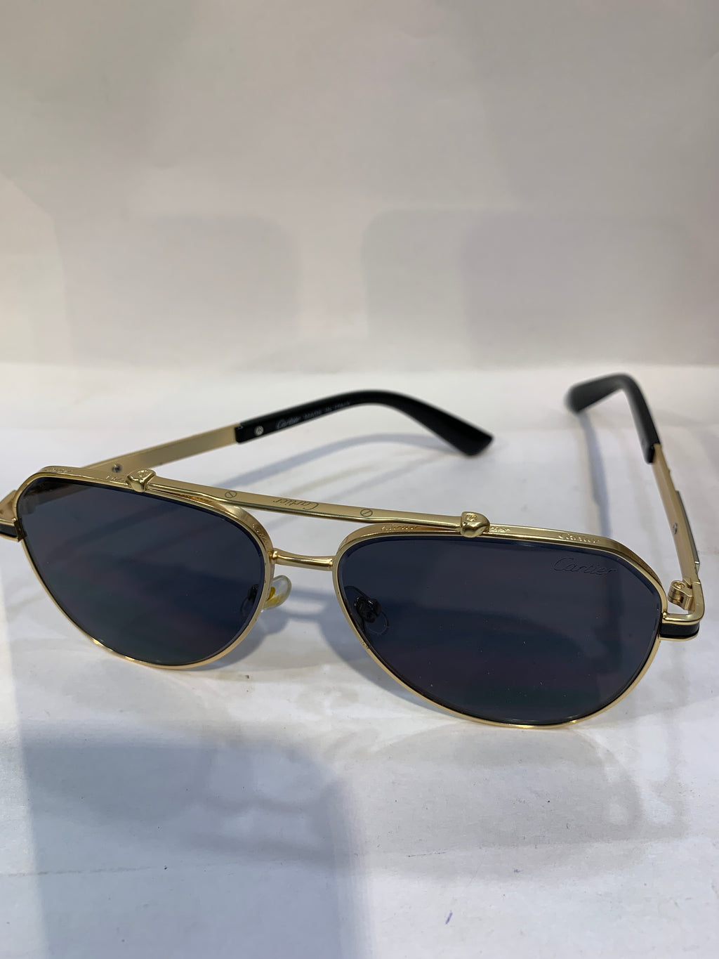 RAC Golden Black Frame Black Shade Unisex Sunglasss CF58473 60 14 145
