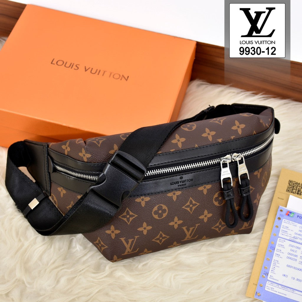 UOL LOU Old Flower Print Unisex Chest Fanny Bag 988842