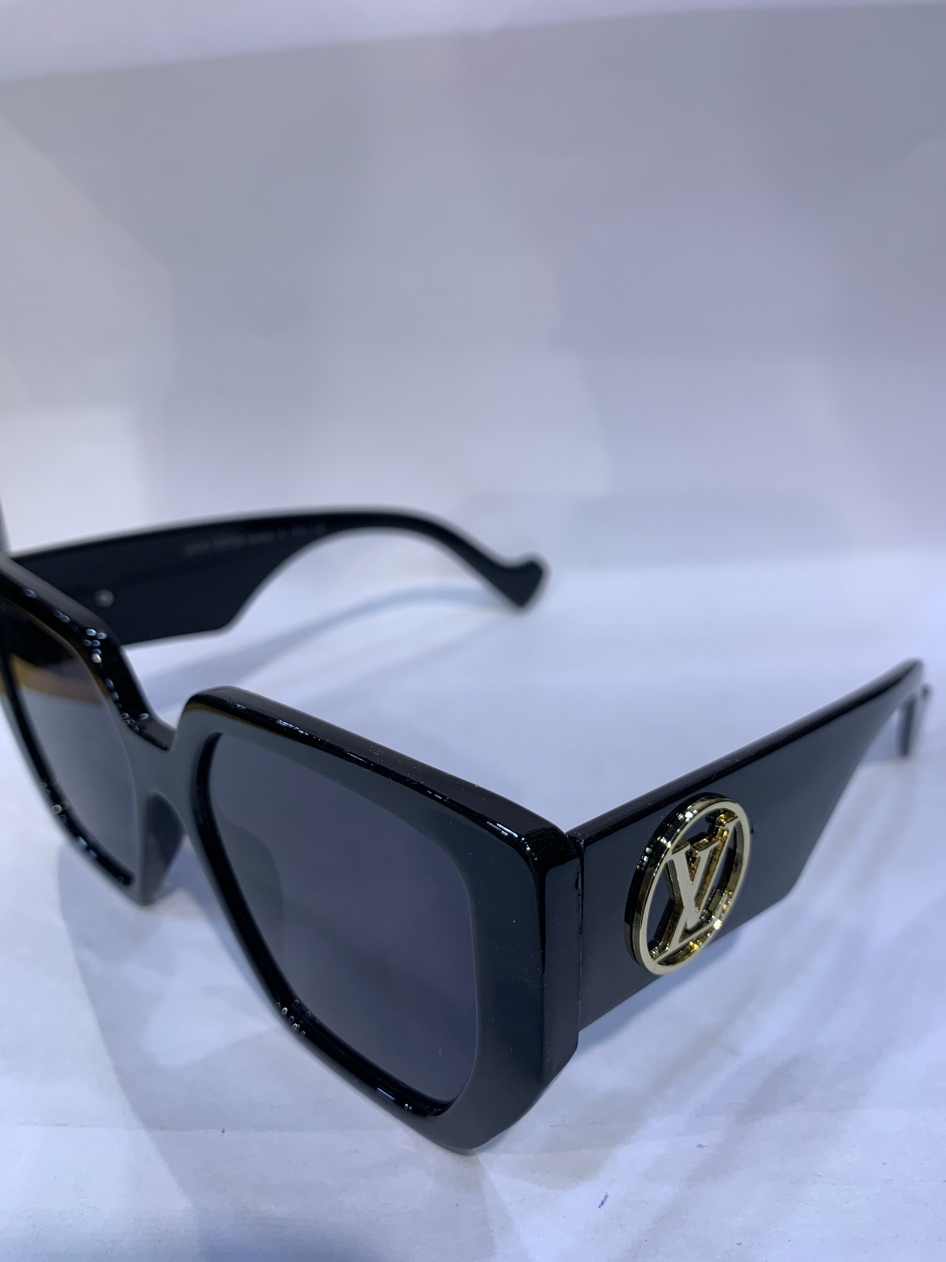 UOL Black Frame Black Shade Unisex Sunglasss 6041 55 19 145