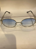 LEC Golden Frame Blue Shade Unisex Sunglasses 25003 55 17 145