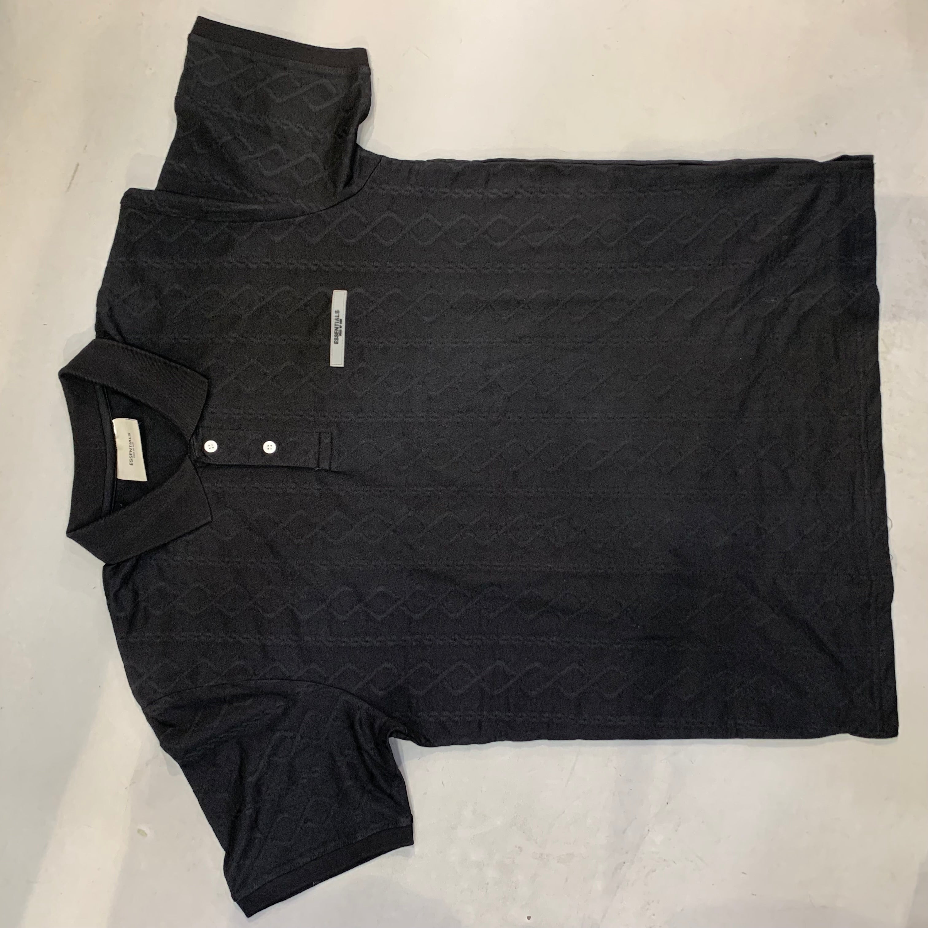 SSE ESS Black Colour Grey Patch Collar Men’s Tshirt 012