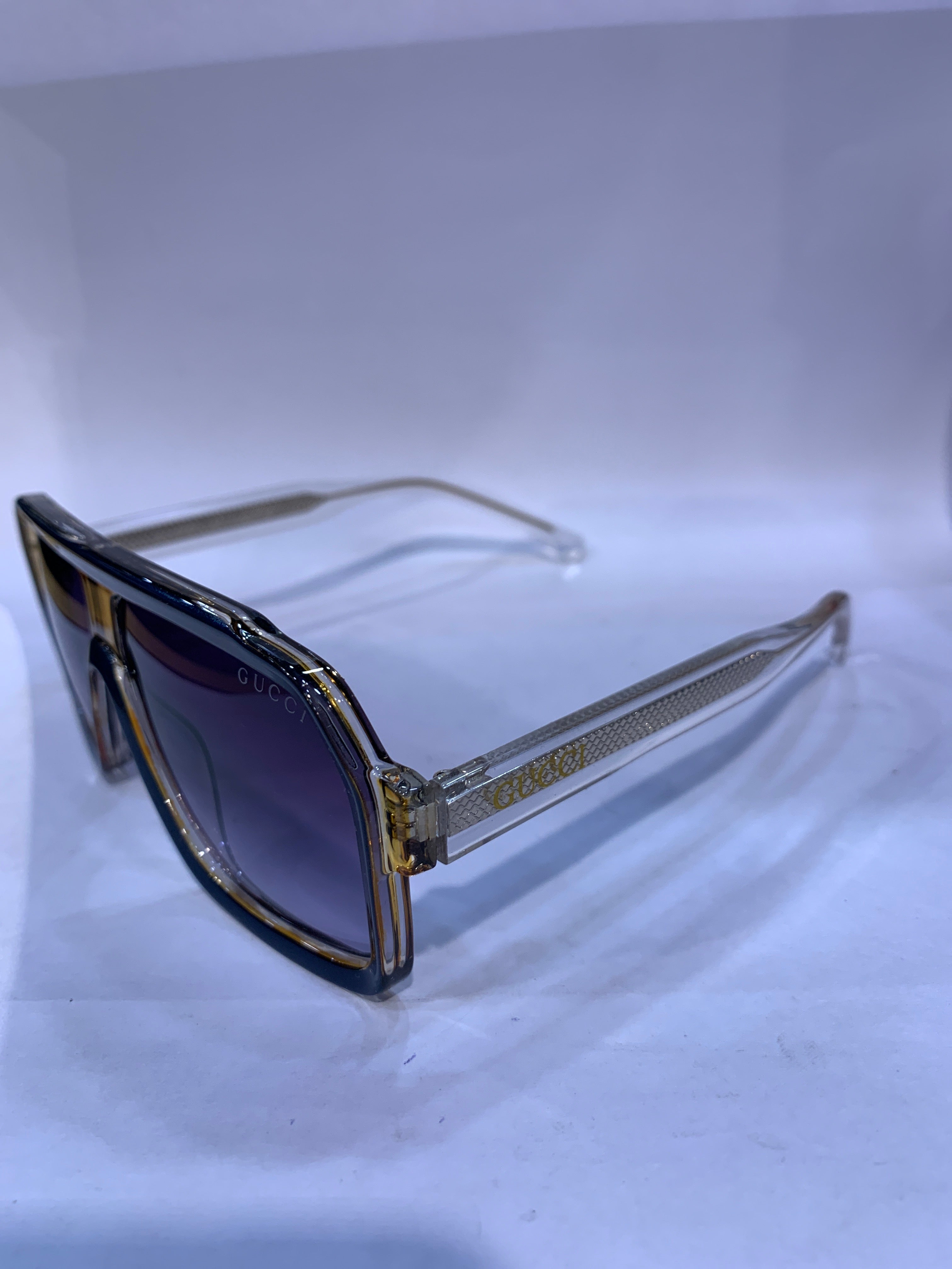 CUG Blue Goldn Frame Blue Shade Unisex Sunglasss TR 28015 58 17 150 CE
