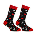 PAPA SOCKS  Black Colour With Poker Edition Premium Quality Full Unisex Socks 989940