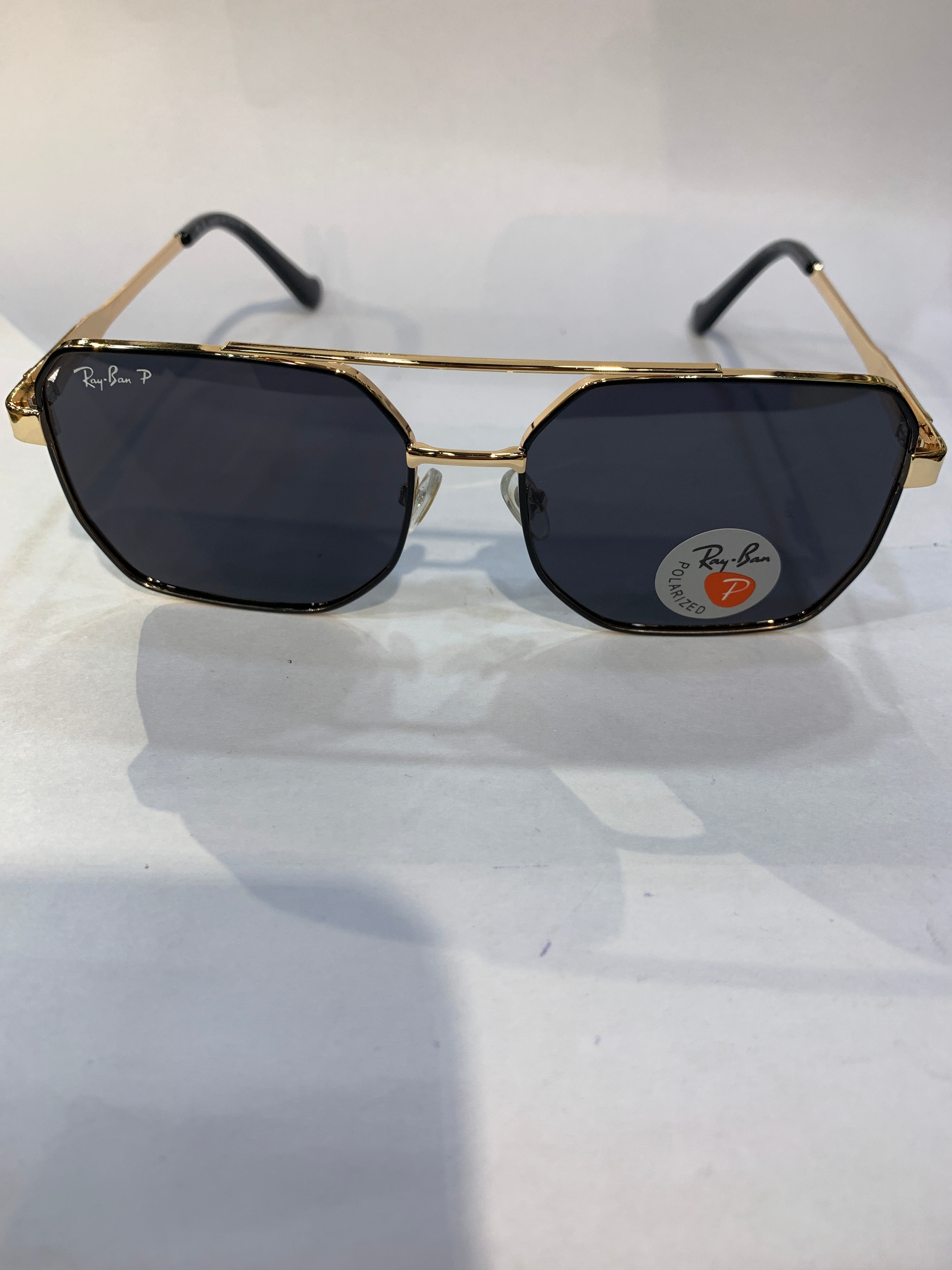 YAR Golden Frame Black Shade Unisex Sunglasss 58421 58 16 145 C3 CE