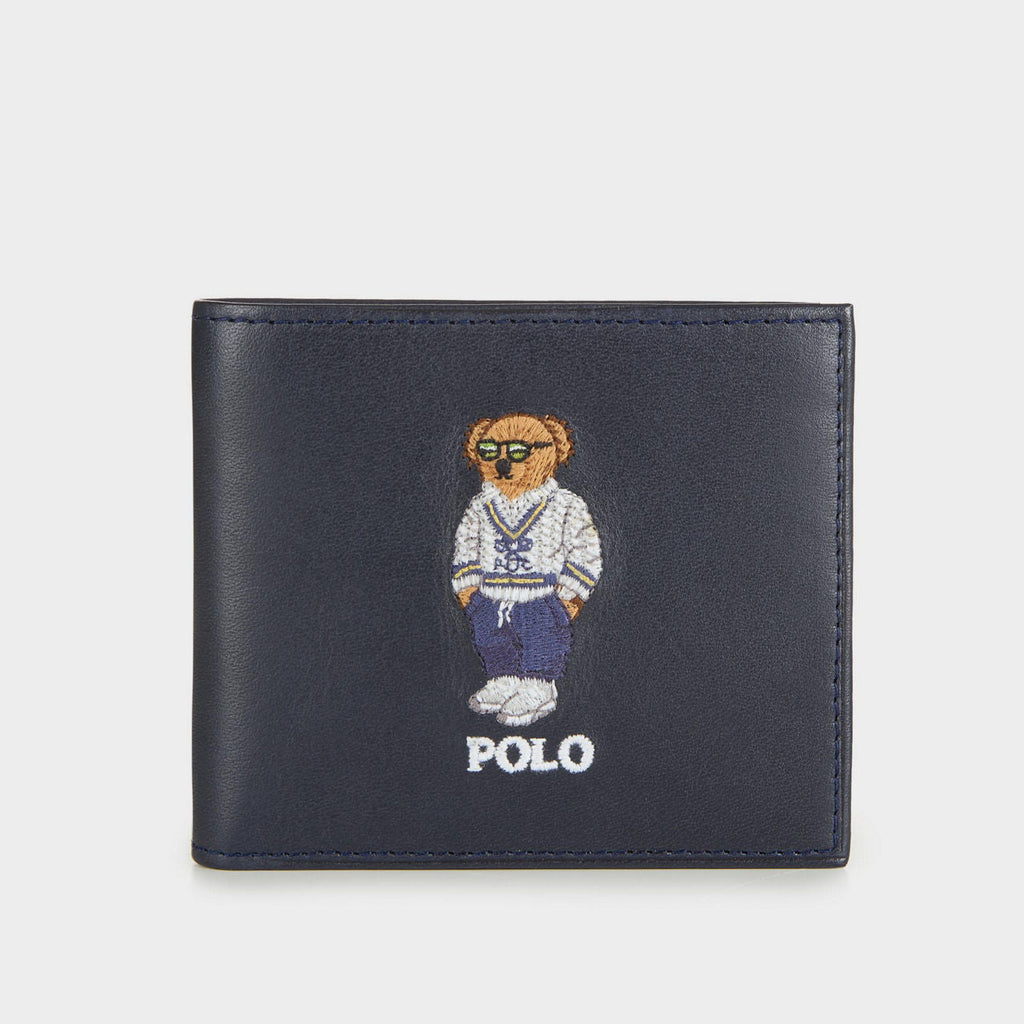 LOP POL Genuine Leather Teddy Embroidered Men’s Wallet 989288