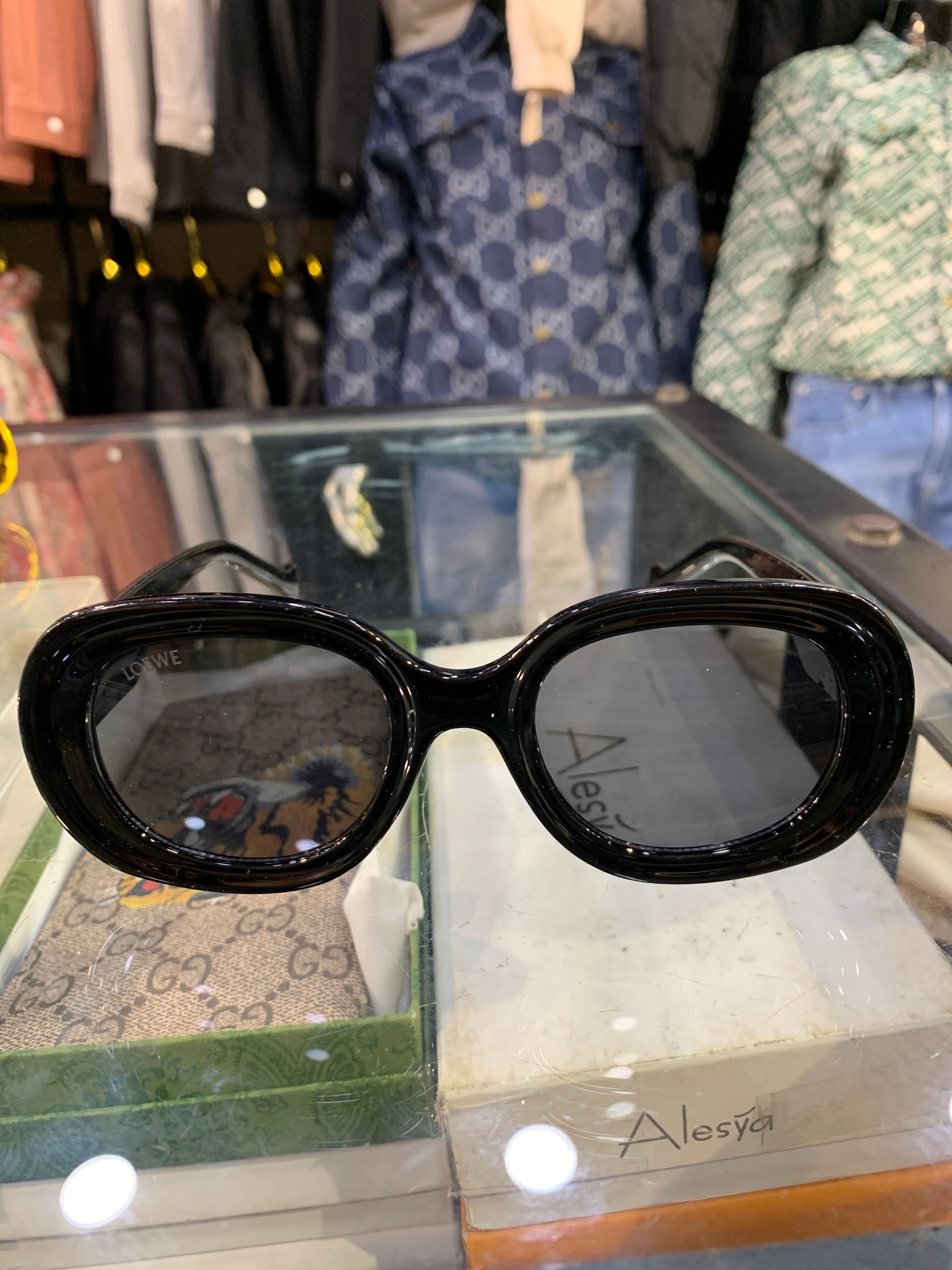 EOL Black Frame Black Shade Unisex Sunglasss 6114 52 22 145