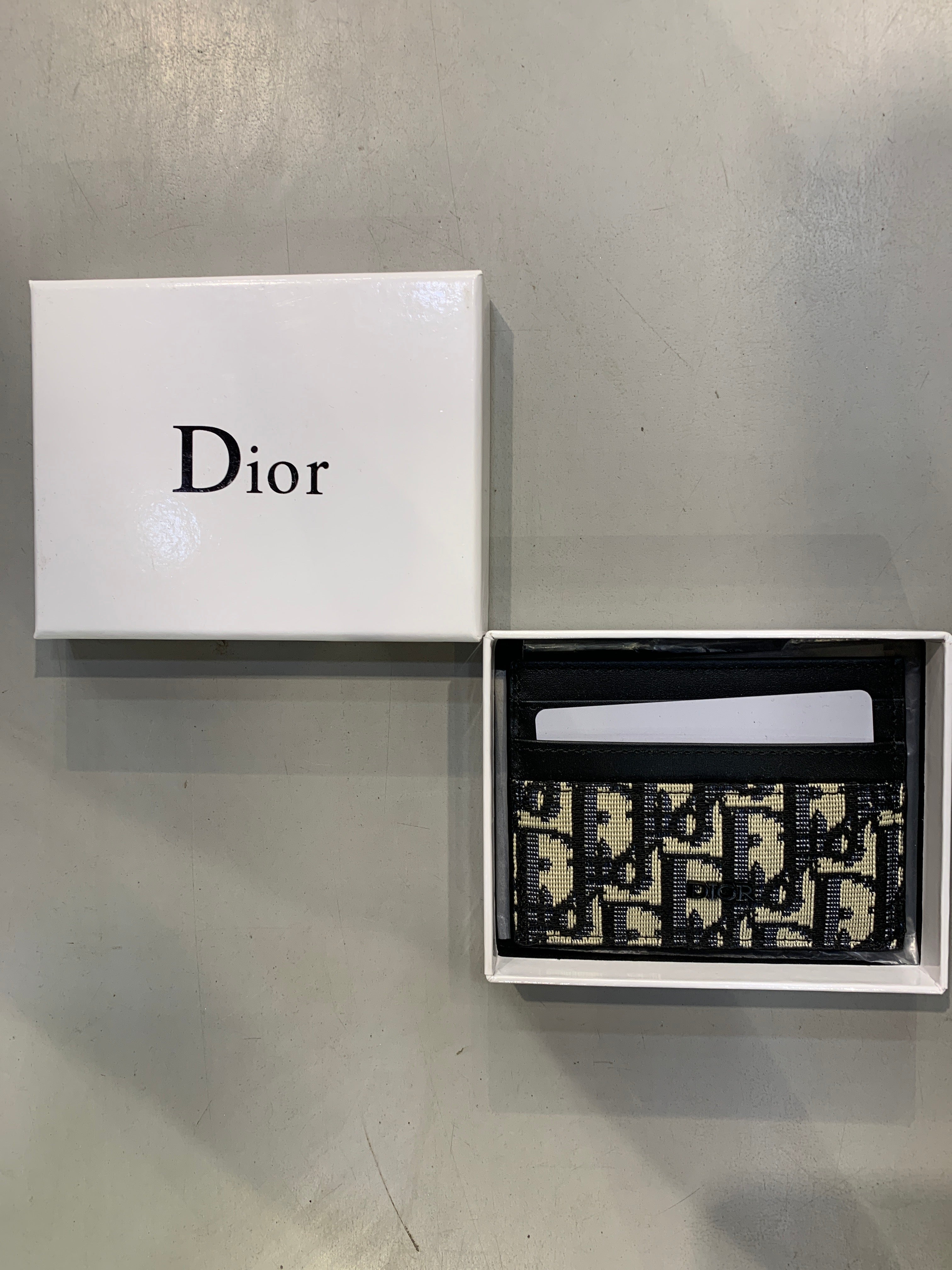 OID DIO DD Print Italian Leather Imported Unisex Cardholder 990437