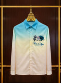 IHP PHI Green Yellow Colour Cote d Azur Print With Back Print Premium Quality Full Sleeve Unisex Shirt 989994