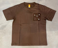 OUTLIER Brown Colour WHAT ARE YOU LOOKING FOR Button Patch Imported T-shirt OL507