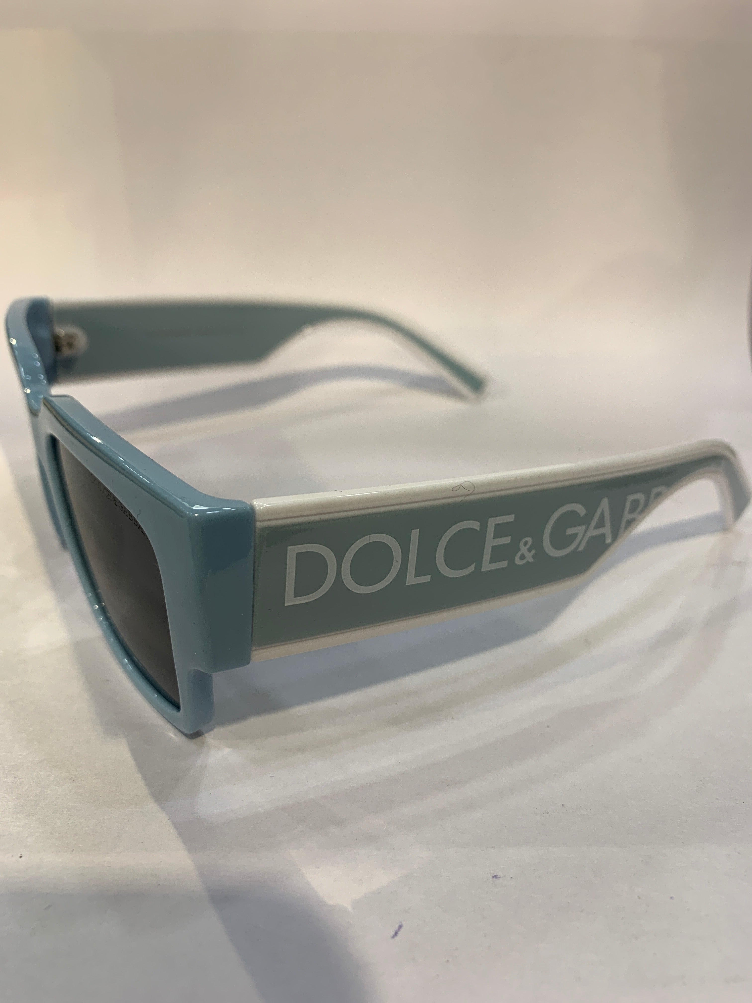 LOD Skyblue white Frame Black Shade Unisex Sunglasss DG6184 52 19 140 C6