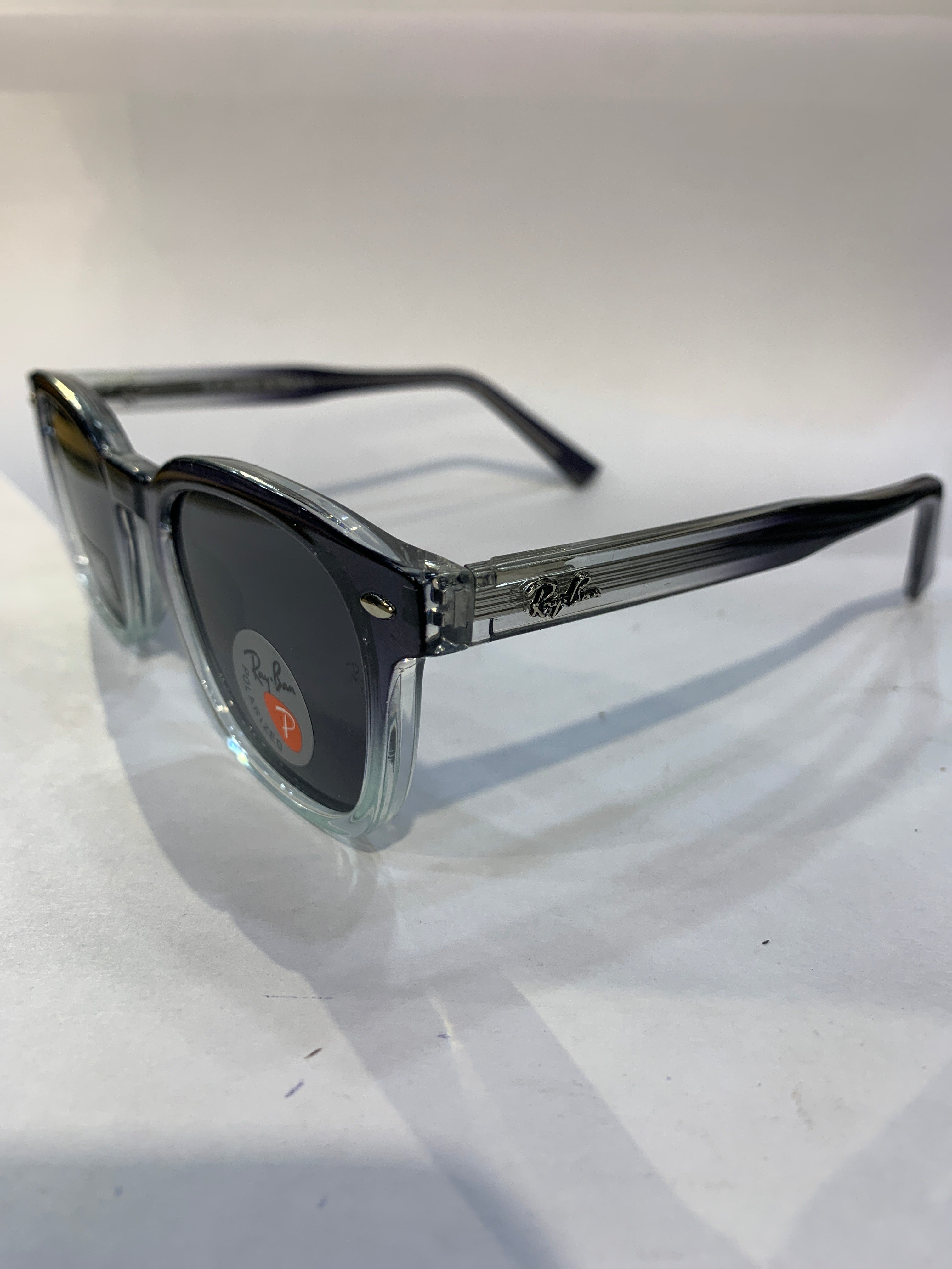 YAR Transparent Black Frame Black  Shade Unisex Sunglasss 7739 51 23 147 C4