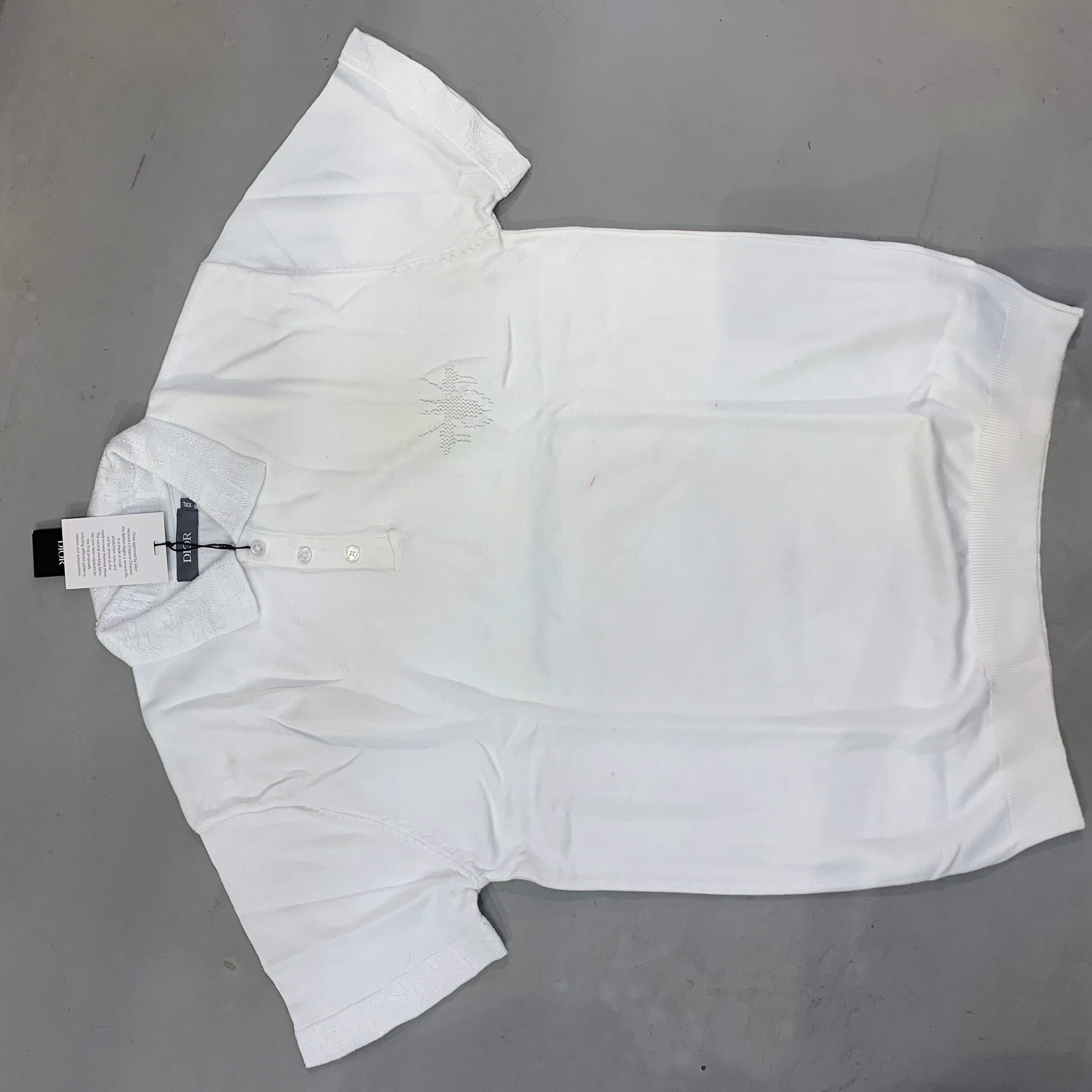 OID DIO Knitting White Colour Collar Men’s Tshirt 09